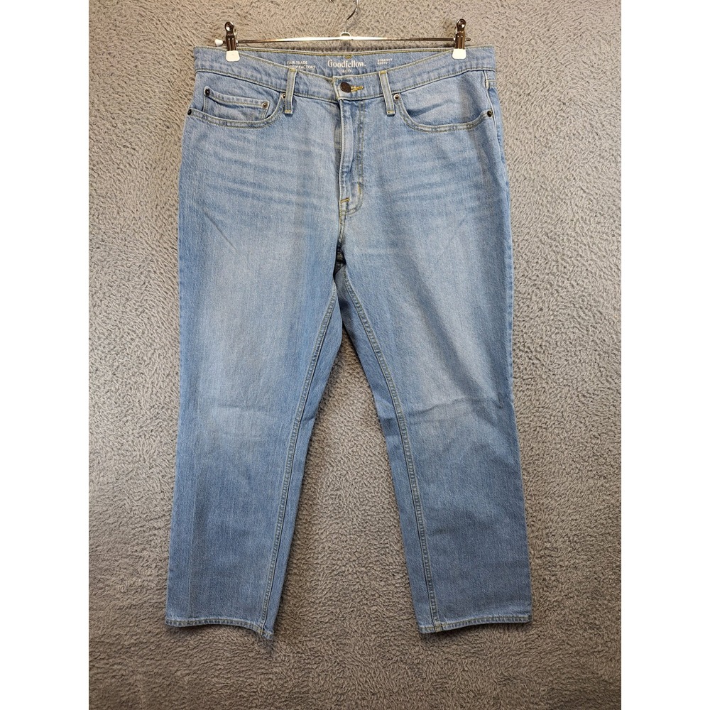 Goodfellow & Co Mens‎ Jeans Size 36Wx30L (Fits W37xL29) Blue Straight Streetwear